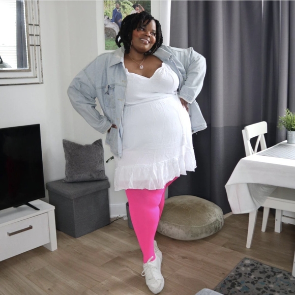 Snag tights "Totally Bitchin' " Size D - Picture 4 of 4